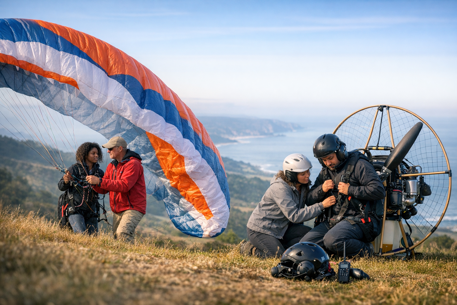 Paramoteur vs parapente : quelle différence pour un débutant ?