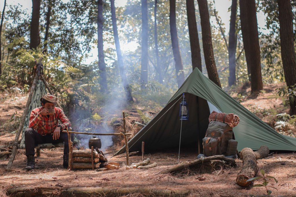 campement de bivouac